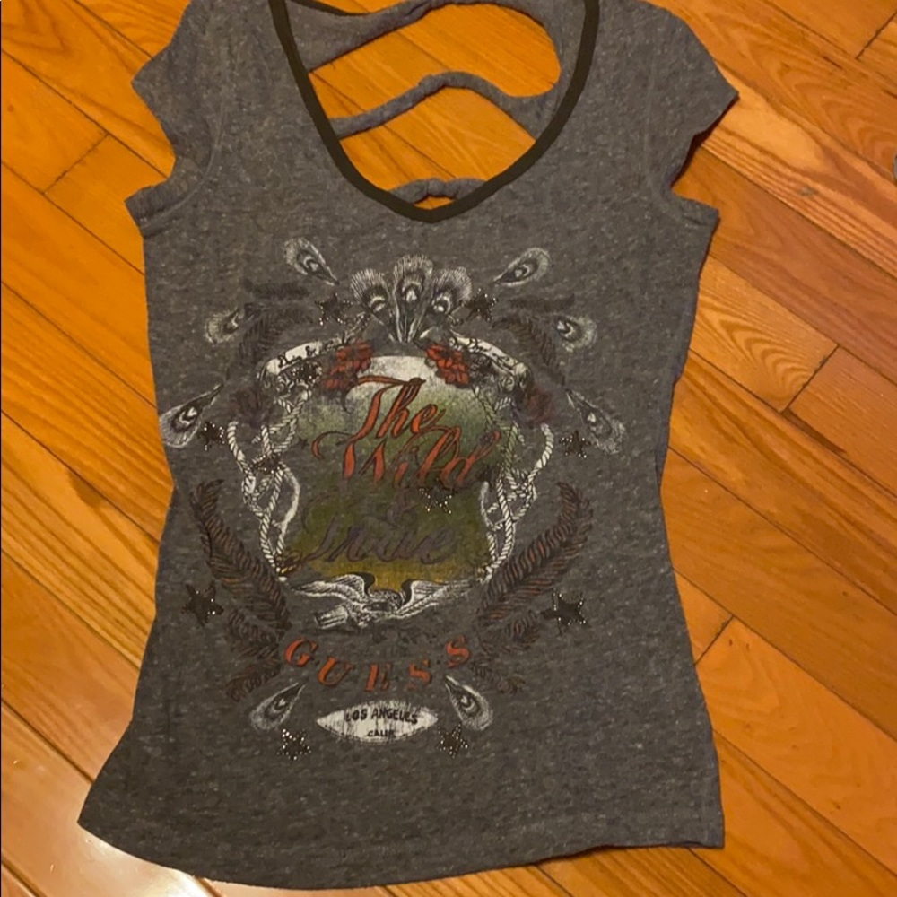Guess gray short sleeve